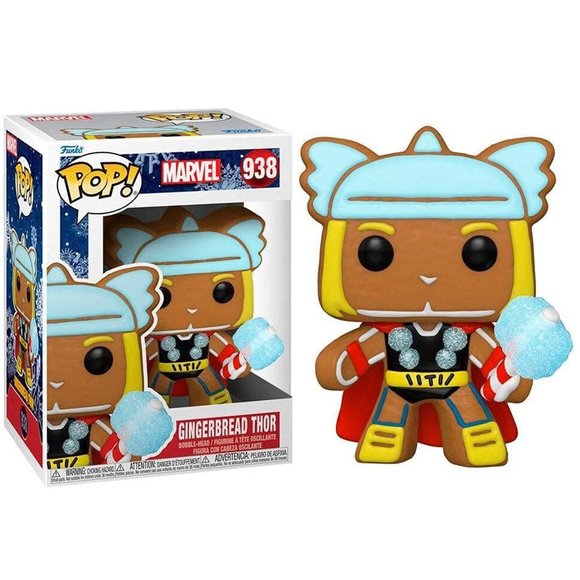 Funko Gingerbread Thor, Multicolor Funko Pop! Marvel 938 - Picture 3 of 4